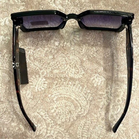 Brand New True Religion Oversized Square Sunglasses Tortoise Purple Lens - Picture 6 of 15